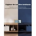 thumbnail image 4 of Despertador digital con temperatura y humedad, funciona con pilas, reloj pequeño, pantalla multifunción, luz nocturna, pantalla LED grande para oficina, dormitorio, escuela, hogar, sala de estar,, 4 of 6