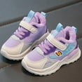 thumbnail image 4 of NOKIO Girls Running Shoes Lace-Up Adjustable Strap Non-Slip Mesh Athletic Sneakers School Walking Hiking Sports Sneakers Kids Breathable Walking Shoes Fall, 4 of 6
