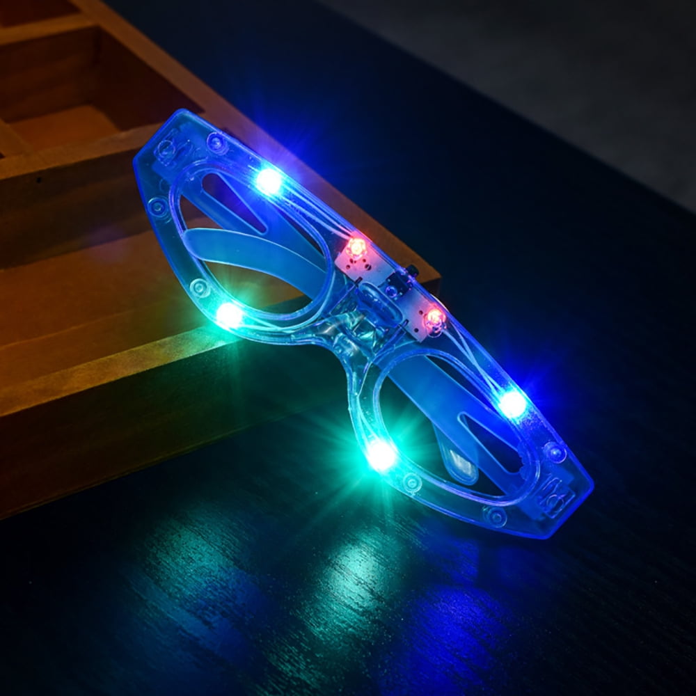 Heitepabg LED Glasses Light Up Glasses Led Shutter Shades Glasses for