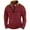 C146/Red, variant on XIYON Mens Fashion Polo Shirts Men Autumn Winter Folded Long Sleeve Stand Collar Zip Top Classic Shirts For Men