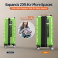 thumbnail image 5 of SHOWKOO 3 Piece Luggage Sets Hard Shell Suitcase Set with Spinner Wheels for Travel Trips Business 20" 24" 28", 5 of 8