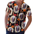 thumbnail image 1 of DPTALR Chemise à Manches Courtes à Imprimé Hawaïen pour Hommes, 1 of 6