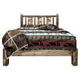 thumbnail image 3 of Montana Woodworks MWHCPBTSLLZMOOSE Homestead Collection Platform Bed with Laser Engraved Moose Design, Stain & Clear Lacquer Finish - Twin Size, 3 of 6