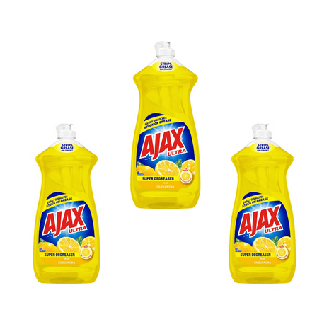 3 pack bottles  Ajax Dish Liquid Ultra Lemon( 25 fl oz x 3 )