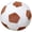 C002- Brown, variant on Students Soccer Ball, All ages Soccer Ball, Soft Football, Football Ball, White Decor, 6.3 In, 1 Pc