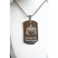 thumbnail image 2 of CUSTOM PERSONALIZED PICTURE STAINLESS STEEL DOG TAG AND NECKLACE ENGRAVE 2 PHOTOS silver2950photo2, 2 of 2