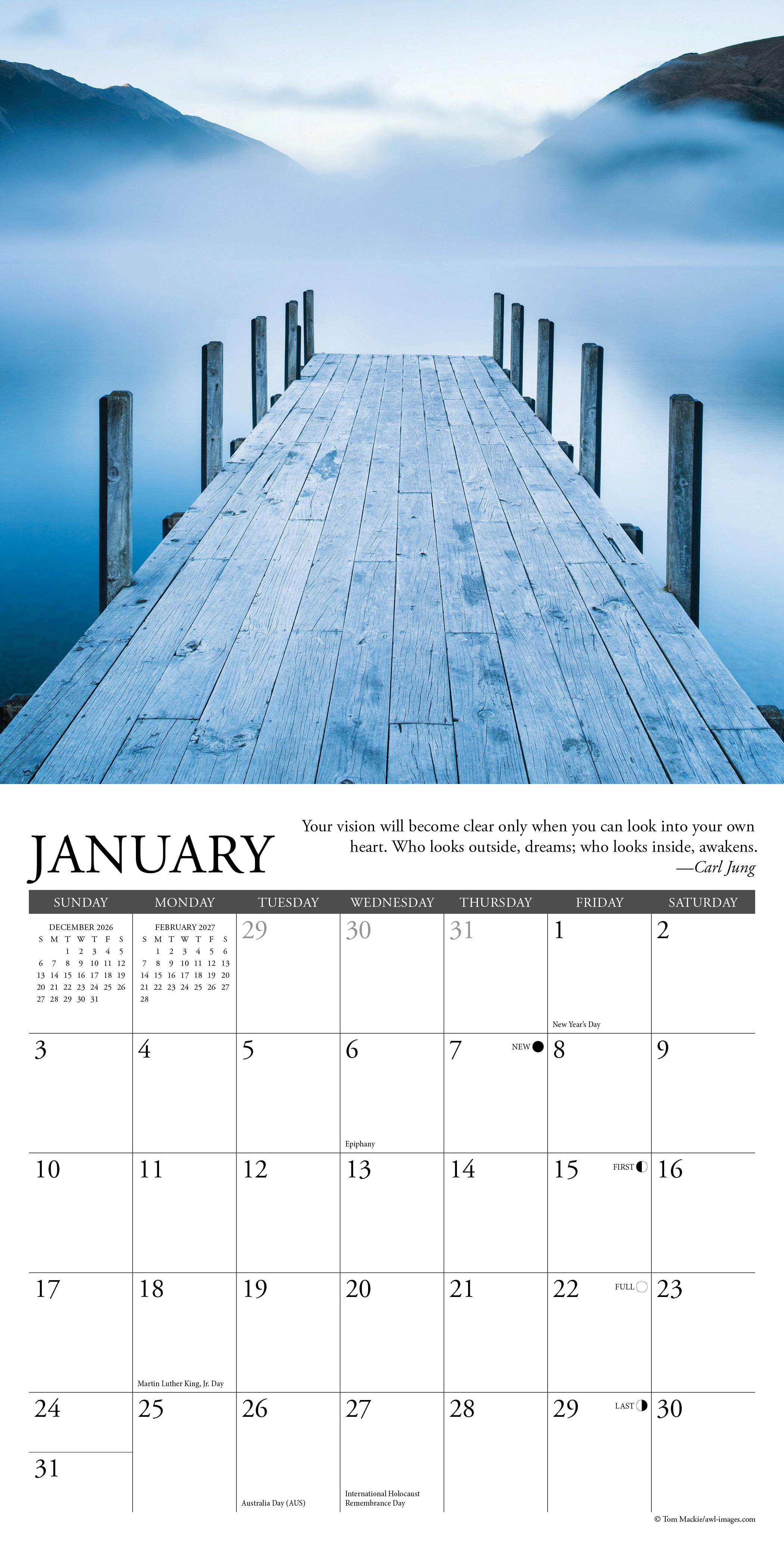 Willow Creek Press, Inspirations 2027 Mini Wall Calendar