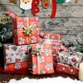 thumbnail image 2 of Large Christmas Wrapping Paper Santa Bells Snowman Gingerbread Man Patterns Gift Wrap Paper Birthday Christmas Gift Decorative Packing Paper, 2 of 9