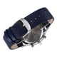 thumbnail image 2 of Reloj pulsera North 6009 con correa de cuero color azul - bisel plateado, 2 of 8