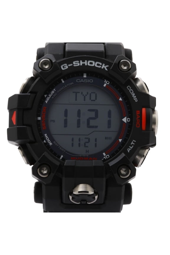 Pre-Owned CASIO G-SHOCK Master of G - LAND MUDMAN GW-9500-1JF Black Resin x Stainless Steel...