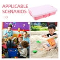 thumbnail image 3 of HONMEET Pink Sand Box With Cover Plastic Storage Container For Parents 1Set, 3 of 8