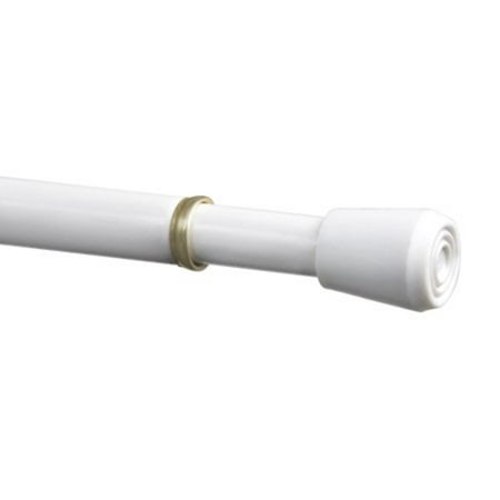 Mainstays 7/16" White Adjustable Spring Tension Curtain Rod, 28-48"