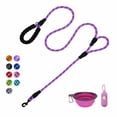 thumbnail image 1 of VOZRELS Dog Leash Heavy Duty 6ft, Double Handle Dog Leash with Padded Handle for Traffic Control, Reflective Rope Leashes for Large and Medium Dogs Control Safety Training at Night (Purple), 1 of 3