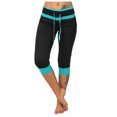 thumbnail image 2 of DHFJKG Crop Yoga Pants For Women Buttery Soft Stretchy Fitness Running Gym Sports Capri Pants With Drawstring, 2 of 4