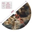 thumbnail image 3 of Rateoe Ancient Skull Cave Landscape Print Christmas Tree Skirt 48" for Xmas Holiday New Year Party Circle Tree Mat Ornaments Decoration, 3 of 7