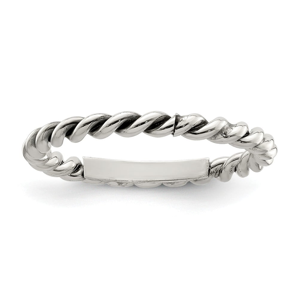 .925 Sterling Silver Polished Twisted 1.75MM Ring .925 Sterling Silver Polished Twisted 1.75MM Ring