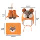 thumbnail image 4 of Conjunto De Guantes Y Bufanda Para Bebés Y Niños, Gorros De Zorro De Dibujos Animados De Invierno Con Pompones, Gorros Para Niños, Gorros, Calentadores De Cuello, Guantes Moyic AP006519-01, 4 of 6
