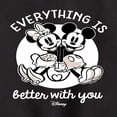 thumbnail image 3 of Disney - Mickey & Friends - Mickey & Minnie - Everything is Better with You - Toddler And Youth Crewneck Fleece Sweatshirt, 3 of 5
