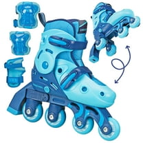 Roller Derby Boy's Switch Combo Adjustable Skate Size Medium (13-3) with Protective