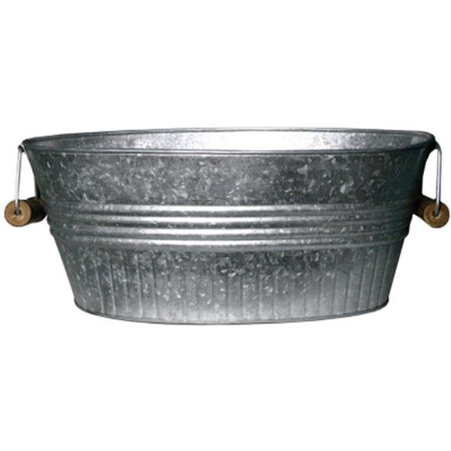 9L Galvanized Steel Bucket Home Kitchen Bath Laundry Galvanised 