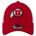 thumbnail image 2 of Men's New Era  Red Utah Utes Trucker 9FORTY Adjustable Hat, 2 of 6
