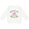 thumbnail image 2 of Inktastic Granny's Girl Heart Flowers Toddler Sweatshirt, 2 of 4