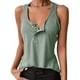 thumbnail image 1 of Camiseta sin mangas con botones a presión para mujer, camiseta cómoda de moda con botones para hacer deporte, 1 of 5