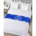 thumbnail image 5 of Xipuska Blue Christmas Truck Bed Runners for King Size Bed, Decorative Bed Throws for Foot of Bed, Xmas Tree Snowman Snowflake Bed Runner Sofa Throw Bedding Scarf Protector Slipcover for Bedroom, 5 of 6