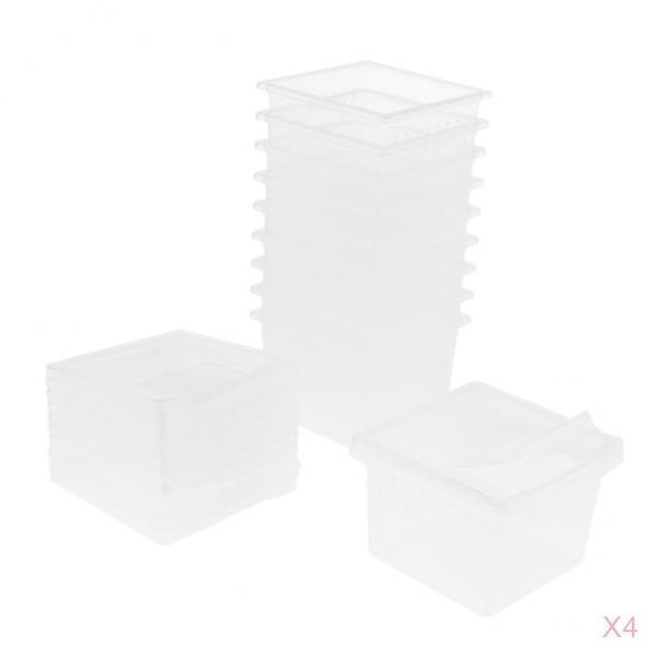 Tachiuwa 40x Insect Reptile Terrariums Breeding Box Hatching Containers