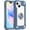 Blue, variant on Compatible with iPhone 15 Case 6.1 Inch with Built-in Kickstand, [Full Body Rugged Military Grade] Drop Protection Heavy Duty Case 3 in 1 Protective Durable Cover for iPhone 15.(Avocado)