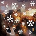 thumbnail image 7 of ERTZAE 135Pc Christmas Window Clings Snowflakes Window Decals Static Window Stickers For Christmas Decorations Windows Decor Ornaments Xmas Party Supplies Thanksgiving Party Decor, 7 of 7