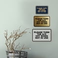 thumbnail image 4 of Signs ByLITA Classic Framed Please Turn the A/C Off When Not In Use Door or Wall Sign | Eco-Friendly Home Sign (Brushed Gold) - Medium, 4 of 9
