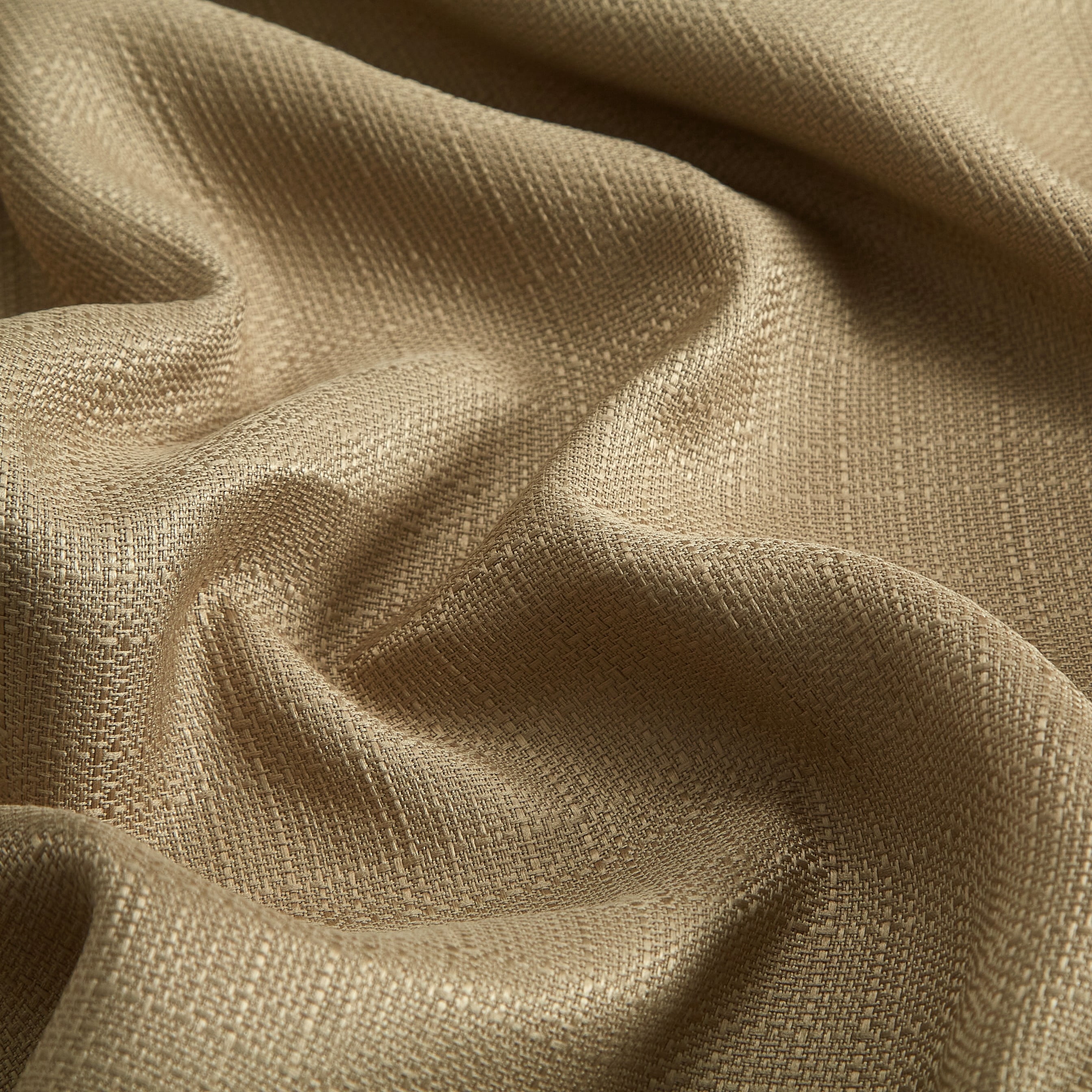 Mainstays Southport Textured Light Filtering Curtain Panel Pair, Beige, Set of 2, 40 in x 95 in