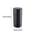 thumbnail image 2 of Envases de desodorante Healthcom, 30 ml, 1 oz, recargables, 10 unidades, negros, 2 of 9
