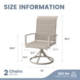thumbnail image 7 of Vicllax 7-Pcs Round Outdoor Patio Dining Set Table and Chair Modern Style Metal for Deck Garden, 7 of 7