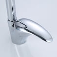 thumbnail image 4 of Modern Chrome Kitchen Sink Faucet Single Lever Mixer Tap Zinc Alloy Hot Cold, 4 of 9