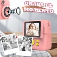 thumbnail image 4 of Cámara Instantánea para Niños de 1080P,Camara Fotografica Instanea,Camara Infantil para Niñas con Tarjeta SD de 32 GB y 5 Vols Papel de Irión,Cordón de Mano,Cable de Datos USB C, 4 of 5