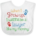thumbnail image 3 of Inktastic Lawyer Like Mommy Boys or Girls Baby Bib, 3 of 4
