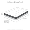 thumbnail image 4 of Colchon Trini Queen Size+Almohada Royal Twin+Protector Lux+Sabanas Royal+Edredon Homy, 4 of 8