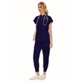 thumbnail image 5 of Wholesale Fashion Scrub Suits Dental Hospital Uniform Set Solid Color Surgical Gown Pocket V-Neck Scrubs Sets For Women Joggers Pants Suit, 5 of 17
