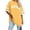 Yellow, variant on Women's NYC Graphic Striped Summer Casual Loose Fit Short Sleeve T-Shirt Plus Size Fashion Top Comfortable Stylish Tee
