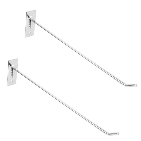 Hook 2 Pcs Utility Retail Display Single Line Wall Nail Straight Metal Pegboard Hooks Heavy Duty Mounted Iron Shelf
