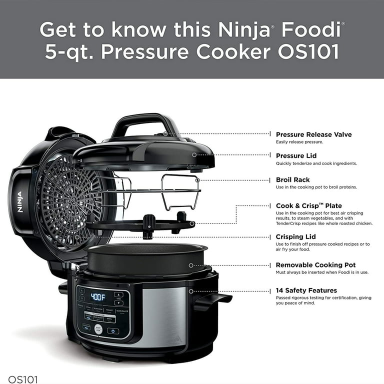  Ninja Foodi 9-in-1 Pressure Cooker and Air Fryer with