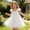 65White186, variant on CAIVO Kids Girls Summer Dress With Flutter Sleeves And Layered Dress Daily Solid Color O-Neck Breathable Dresses