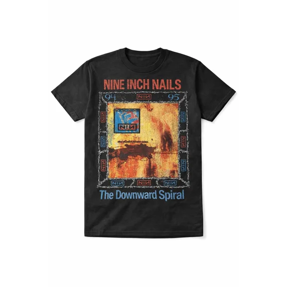 Vintage Industrial Rock Black Distressed Concert Graphic Tee Unisex T-Shirt ,up to size 5XL