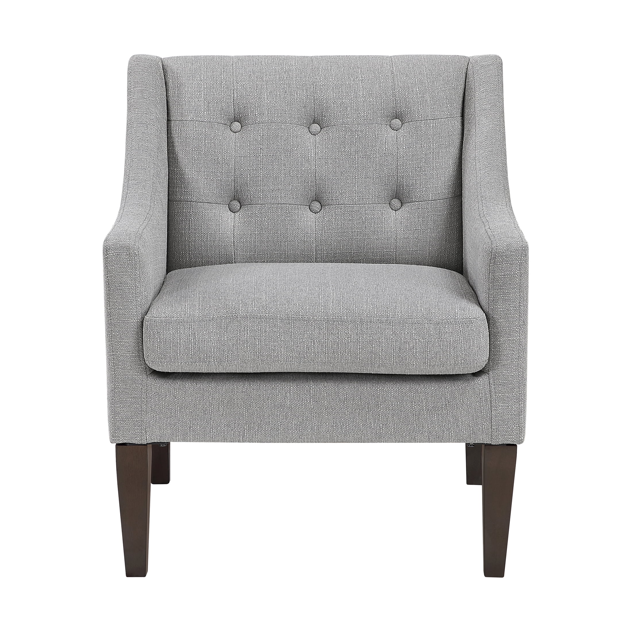 OakvillePark Solmera Textured Fabric Accent Chair, Gray