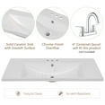 thumbnail image 5 of 36" Bathroom Vanity with Sink, Bathroom Vanities with Adjustable Shelf and Drawers, Freestanding Storage Bathroom Cabinet Single Sink Combo Set for Bathroom, Small Space, White, 5 of 9