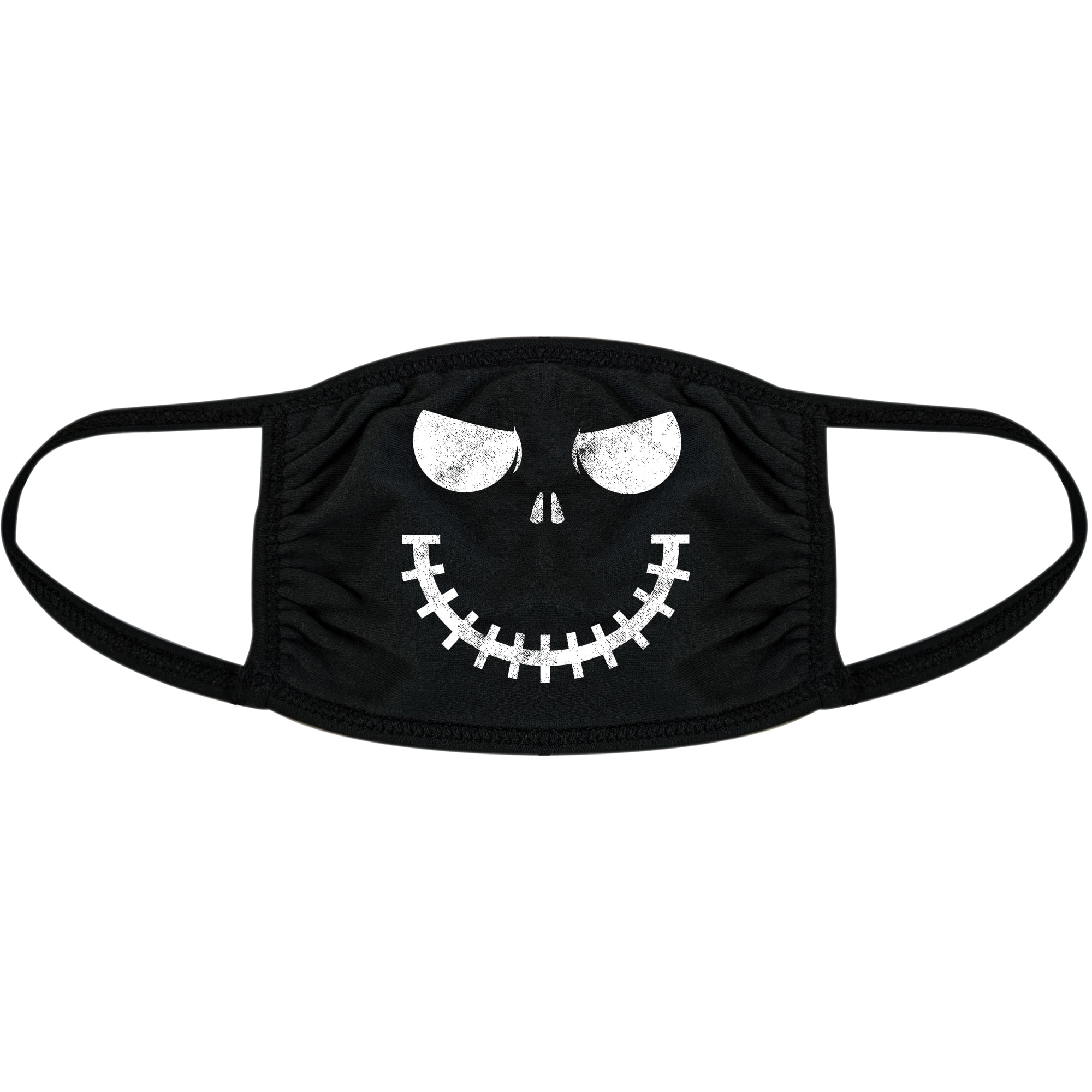 Skeleton Zipper Face Mask Funny Halloween Skull Graphic Novelty Nose And Mouth (Black) - Pack - Walmart.com