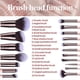 thumbnail image 3 of Makeup Brushes Premium Synthetic Foundation Powder Concealers Eye Shadows 18 Pcs Brush Set with 5 sponge & Holder Sponge Case (A-Pink), 3 of 4