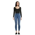 thumbnail image 6 of Sofia Jeans Women's Seamlessly Smoothing Scoop Neck Bodysuit, Sizes XS-2XL, 6 of 8